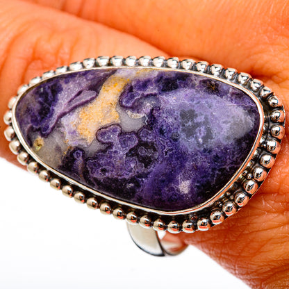 Charoite Rings handcrafted by Ana Silver Co - RING102975