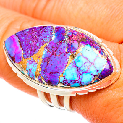 Purple Copper Turquoise Rings handcrafted by Ana Silver Co - RING102985