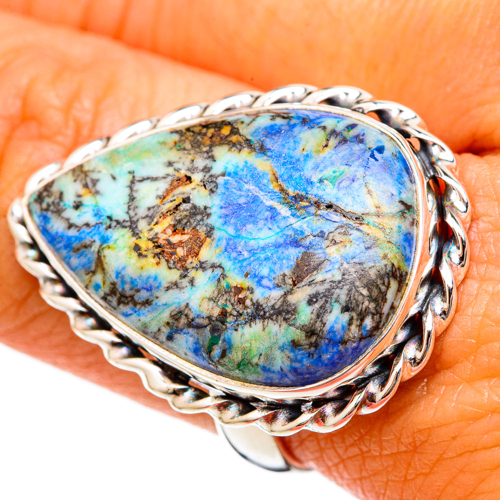 Azurite Rings handcrafted by Ana Silver Co - RING102998