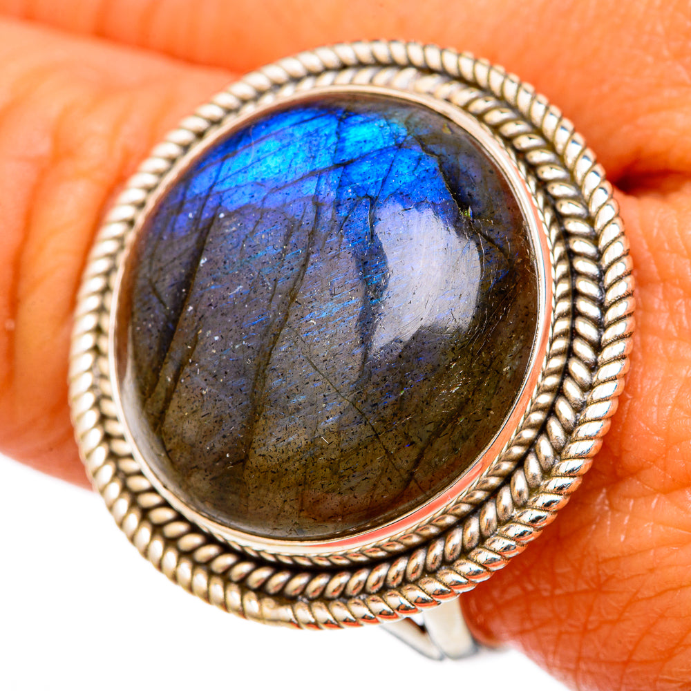 Labradorite Rings handcrafted by Ana Silver Co - RING103008
