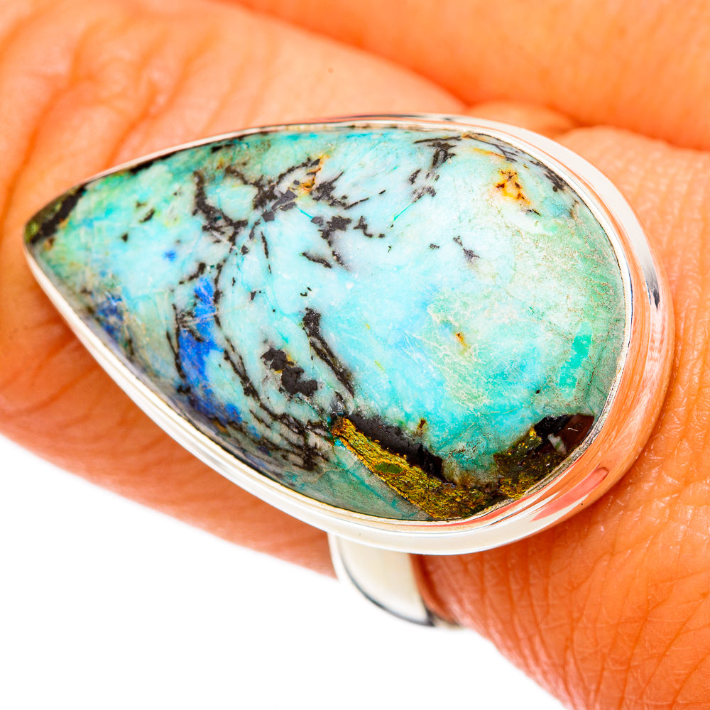 Azurite Rings handcrafted by Ana Silver Co - RING103009