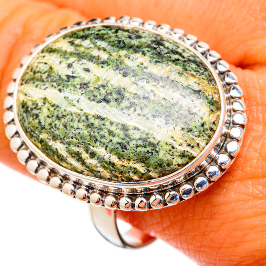 Lizard Jasper Rings handcrafted by Ana Silver Co - RING103010