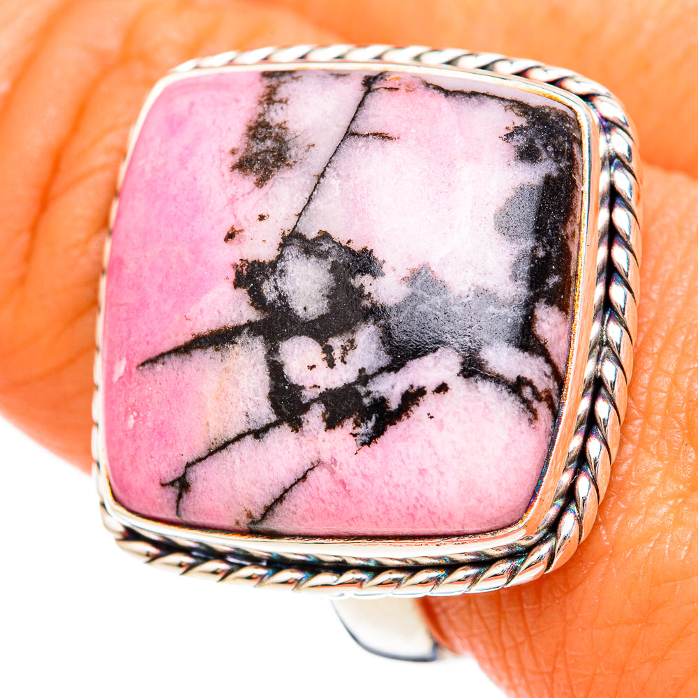 Rhodonite Rings handcrafted by Ana Silver Co - RING103023
