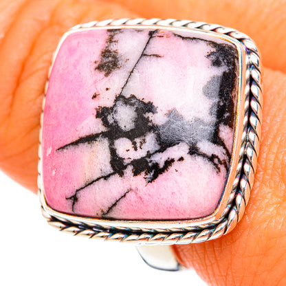 Rhodonite Rings handcrafted by Ana Silver Co - RING103023