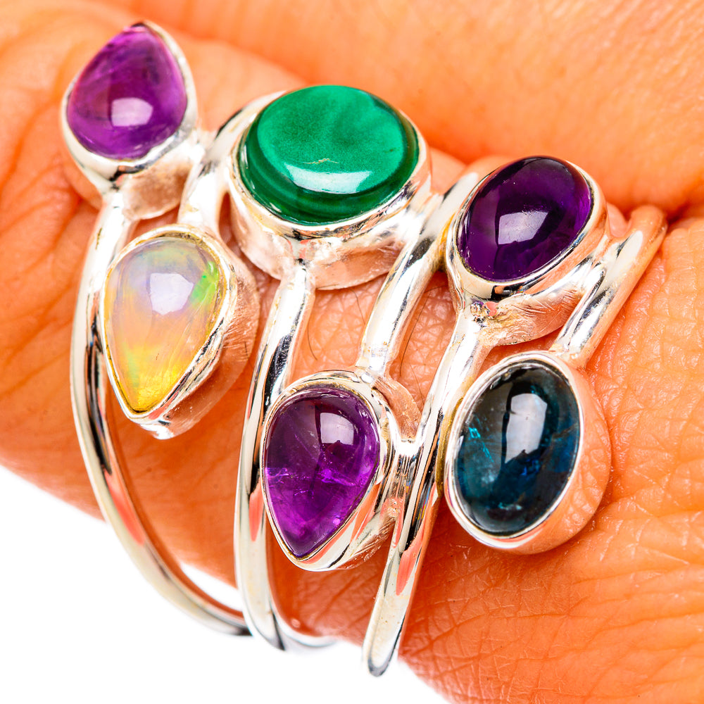 Malachite Rings handcrafted by Ana Silver Co - RING103043