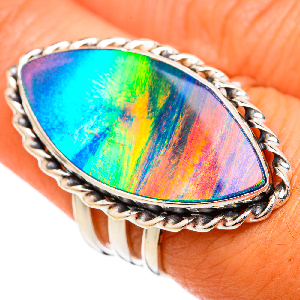 Aura Opal Rings handcrafted by Ana Silver Co - RING103046