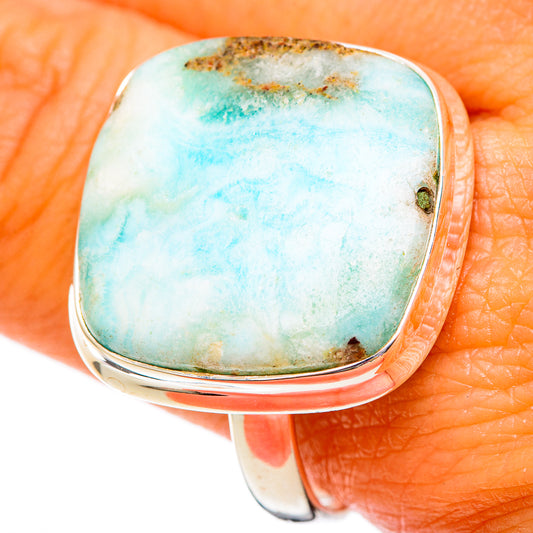 Larimar Rings handcrafted by Ana Silver Co - RING103053