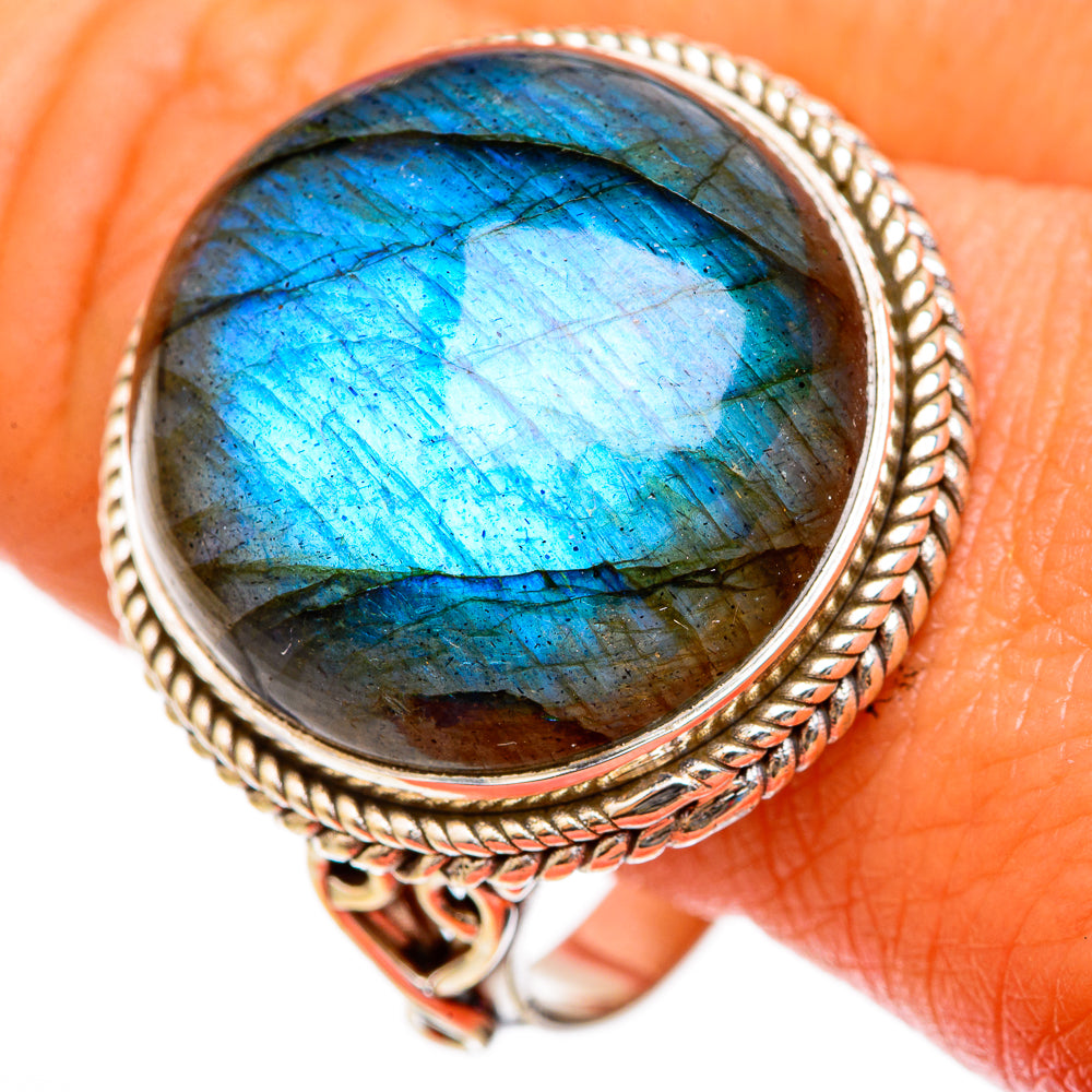 Labradorite Rings handcrafted by Ana Silver Co - RING103054