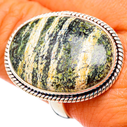 Lizard Jasper Rings handcrafted by Ana Silver Co - RING103061