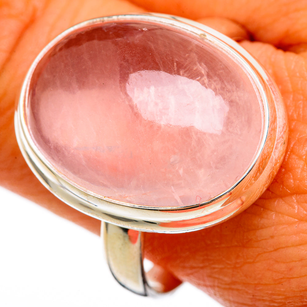 Rose Quartz Rings handcrafted by Ana Silver Co - RING103070