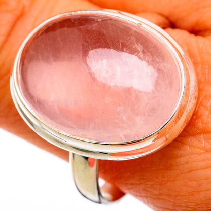 Rose Quartz Rings handcrafted by Ana Silver Co - RING103070
