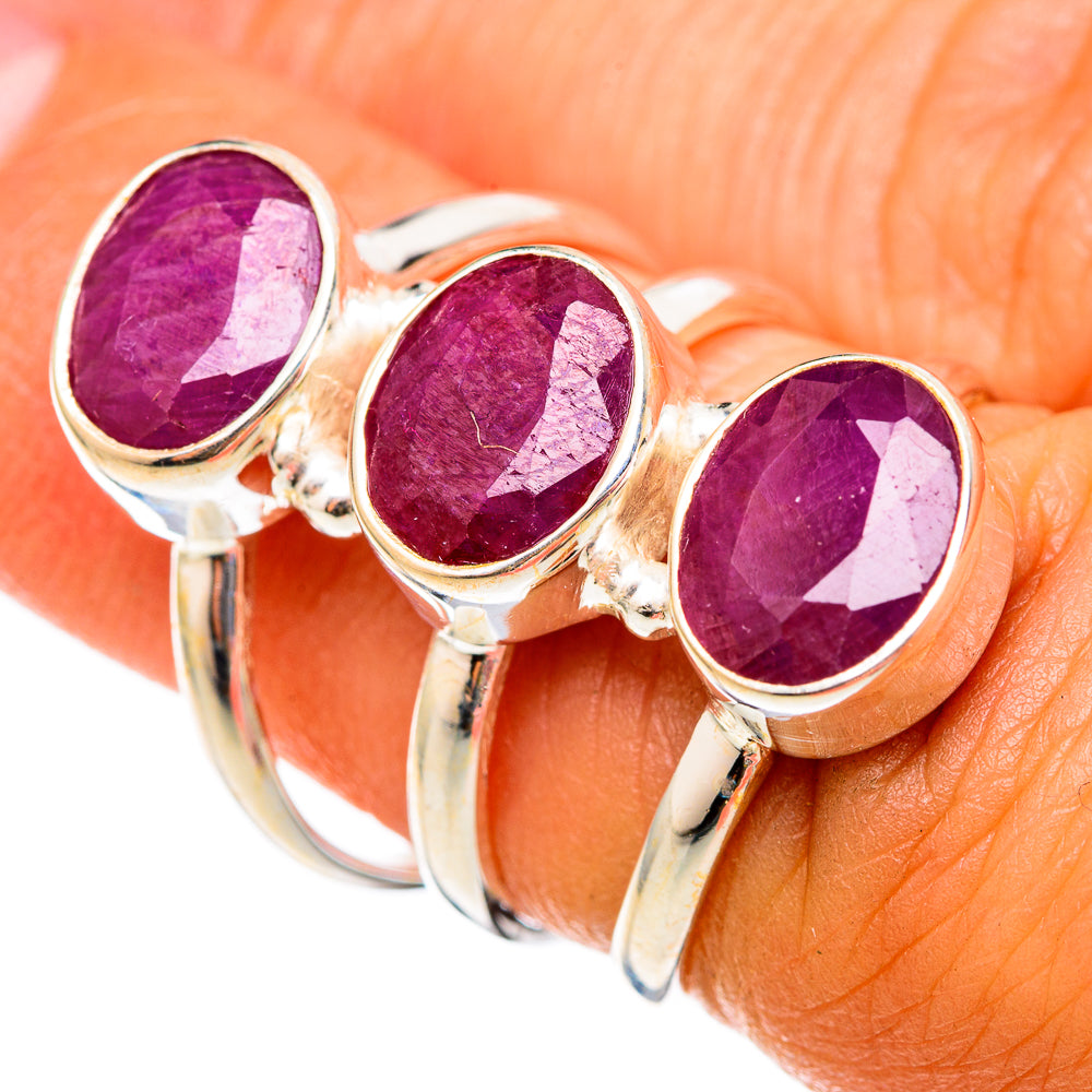 Ruby Rings handcrafted by Ana Silver Co - RING103072