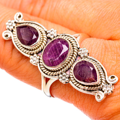 Ruby Rings handcrafted by Ana Silver Co - RING103073
