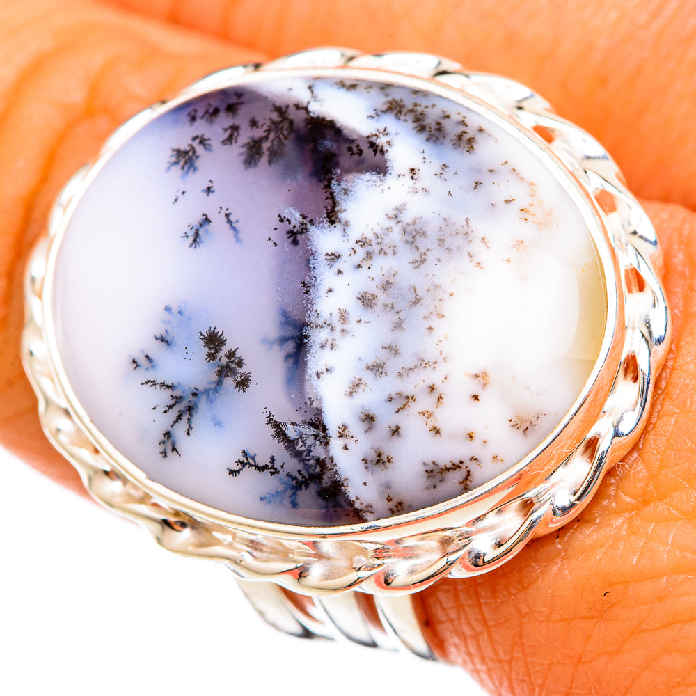 Dendritic Opal Rings handcrafted by Ana Silver Co - RING103090