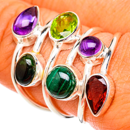 Malachite Rings handcrafted by Ana Silver Co - RING103093
