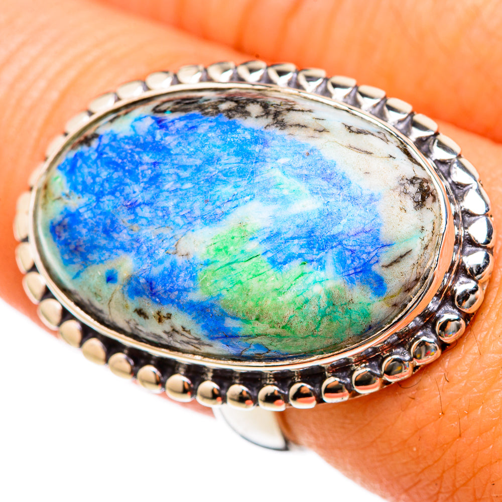 Azurite Rings handcrafted by Ana Silver Co - RING103098