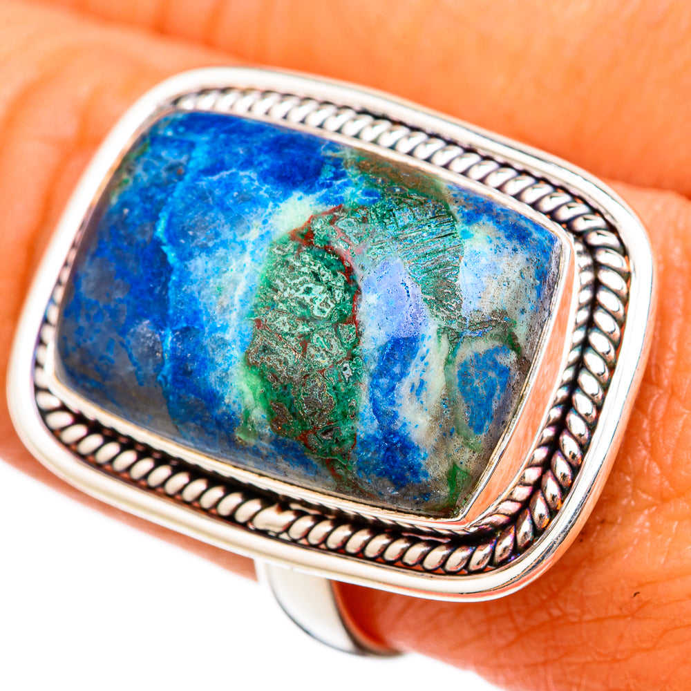 Chrysocolla Rings handcrafted by Ana Silver Co - RING103105