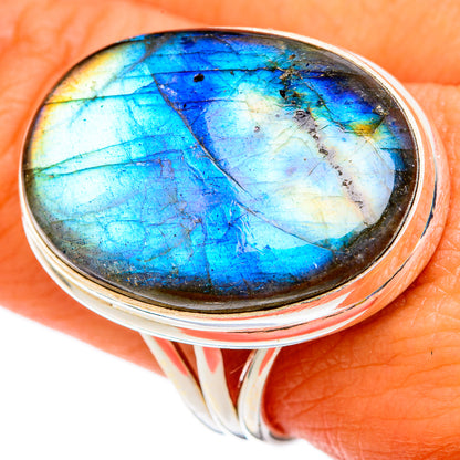 Labradorite Rings handcrafted by Ana Silver Co - RING103111