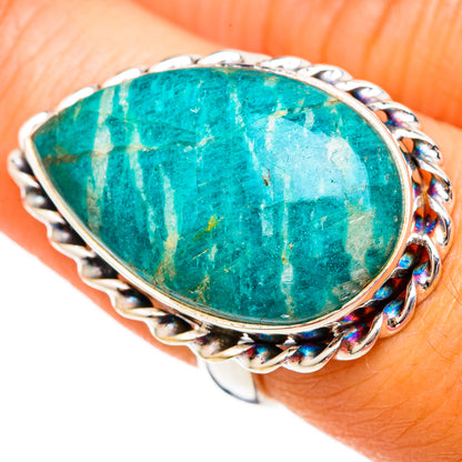 Amazonite Rings handcrafted by Ana Silver Co - RING103115