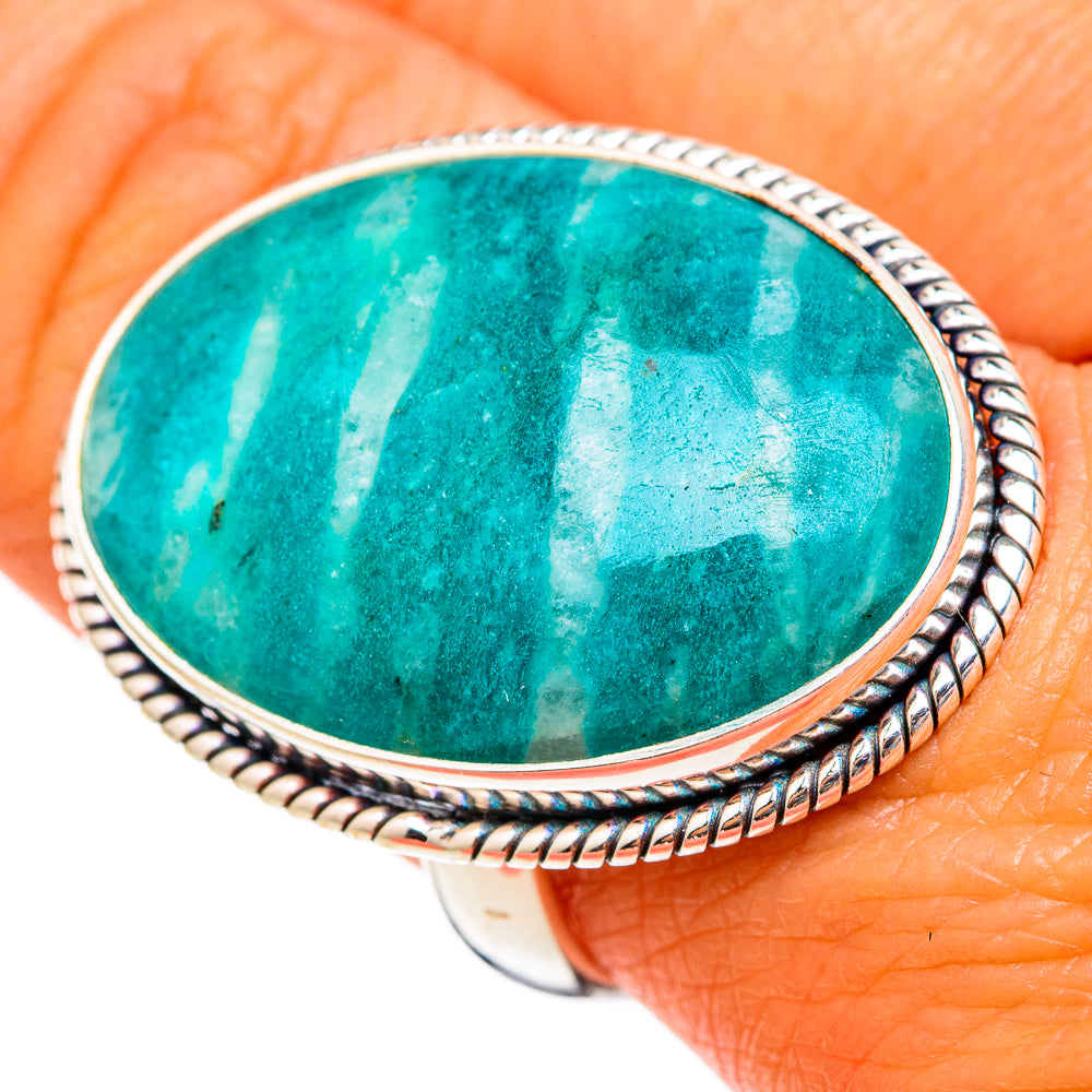 Amazonite Rings handcrafted by Ana Silver Co - RING103118