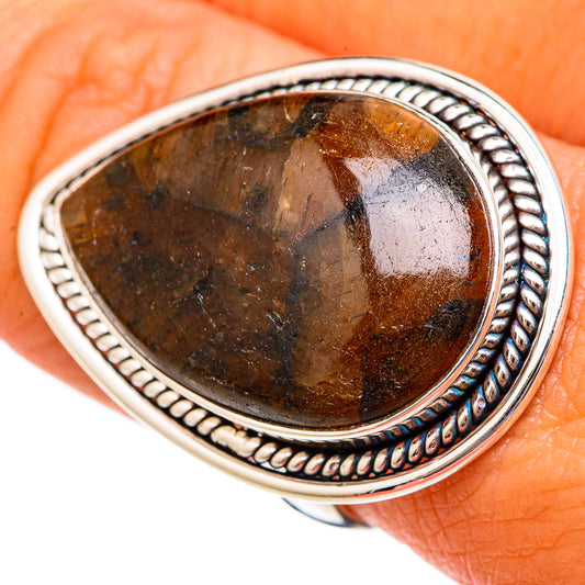 Chiastolite Rings handcrafted by Ana Silver Co - RING103120