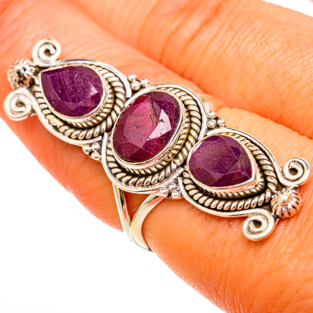 Ruby Rings handcrafted by Ana Silver Co - RING103126