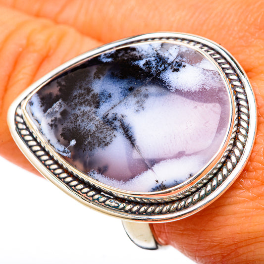 Dendritic Opal Rings handcrafted by Ana Silver Co - RING103143
