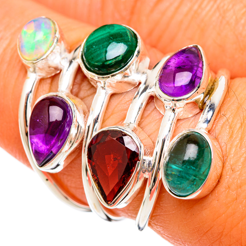 Malachite Rings handcrafted by Ana Silver Co - RING103149