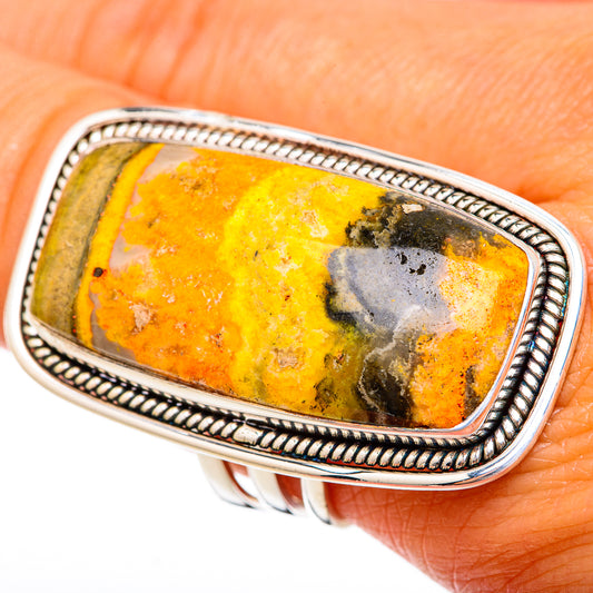 Bumble Bee Jasper Rings handcrafted by Ana Silver Co - RING103151