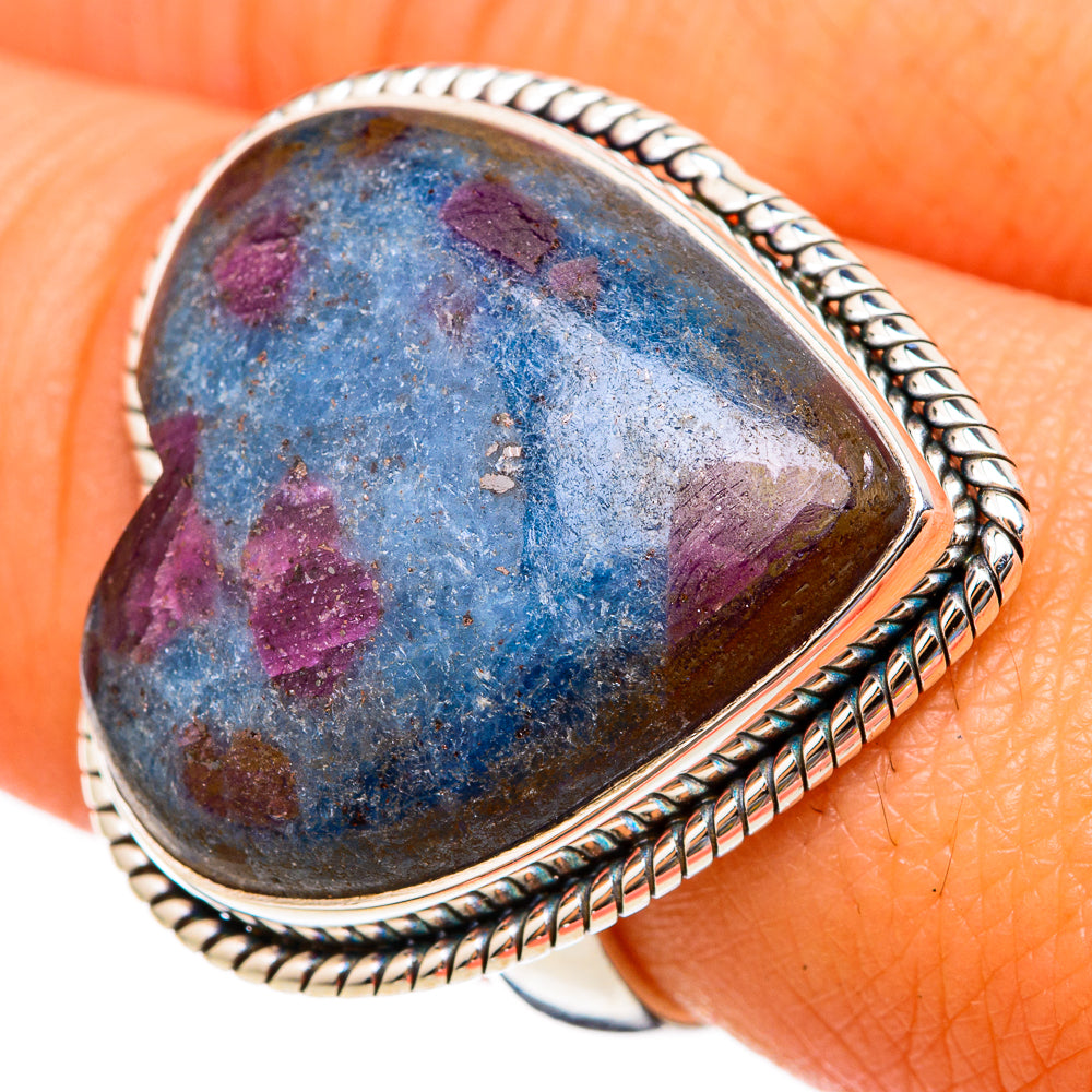 Ruby Fuchsite Rings handcrafted by Ana Silver Co - RING103159