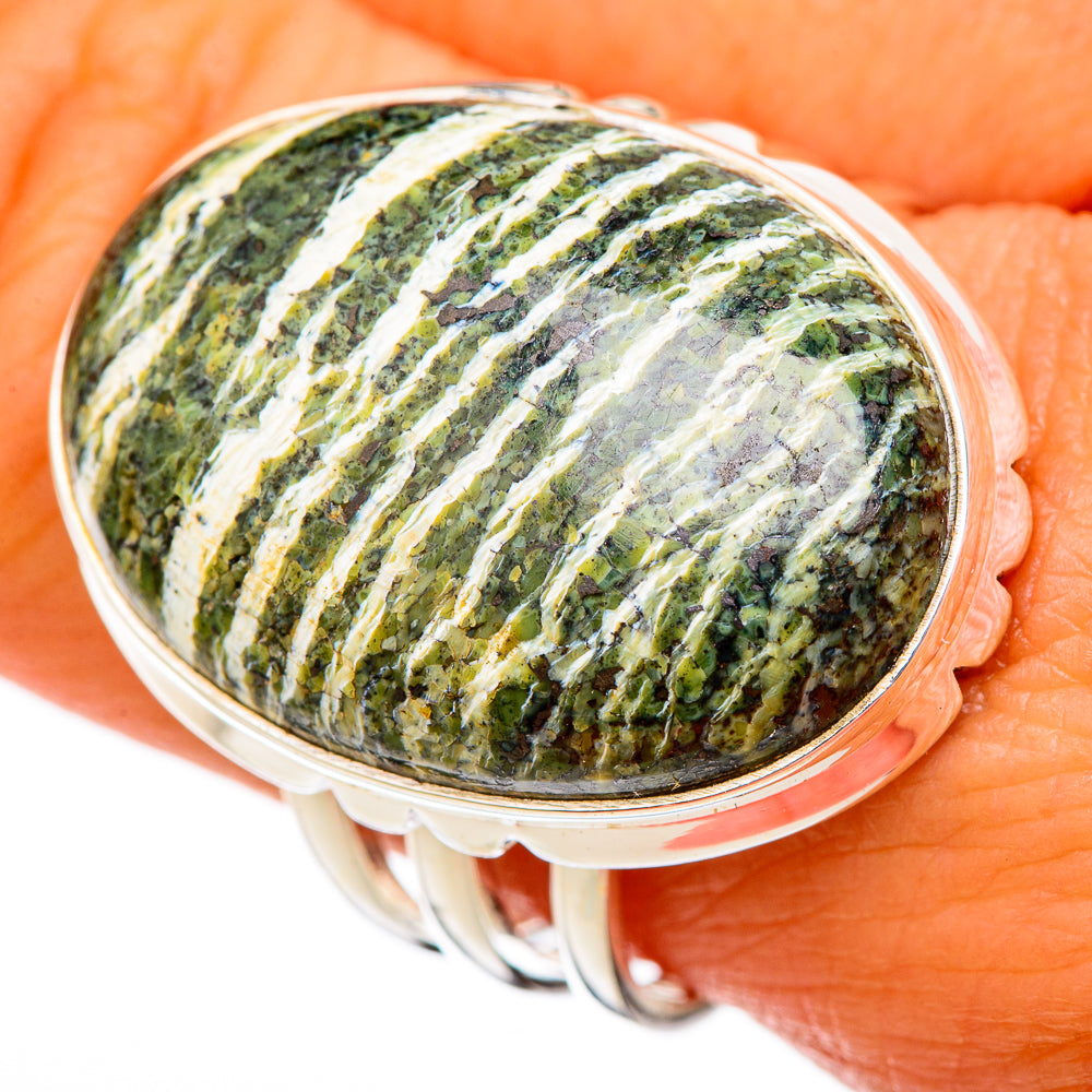 Lizard Jasper Rings handcrafted by Ana Silver Co - RING103165
