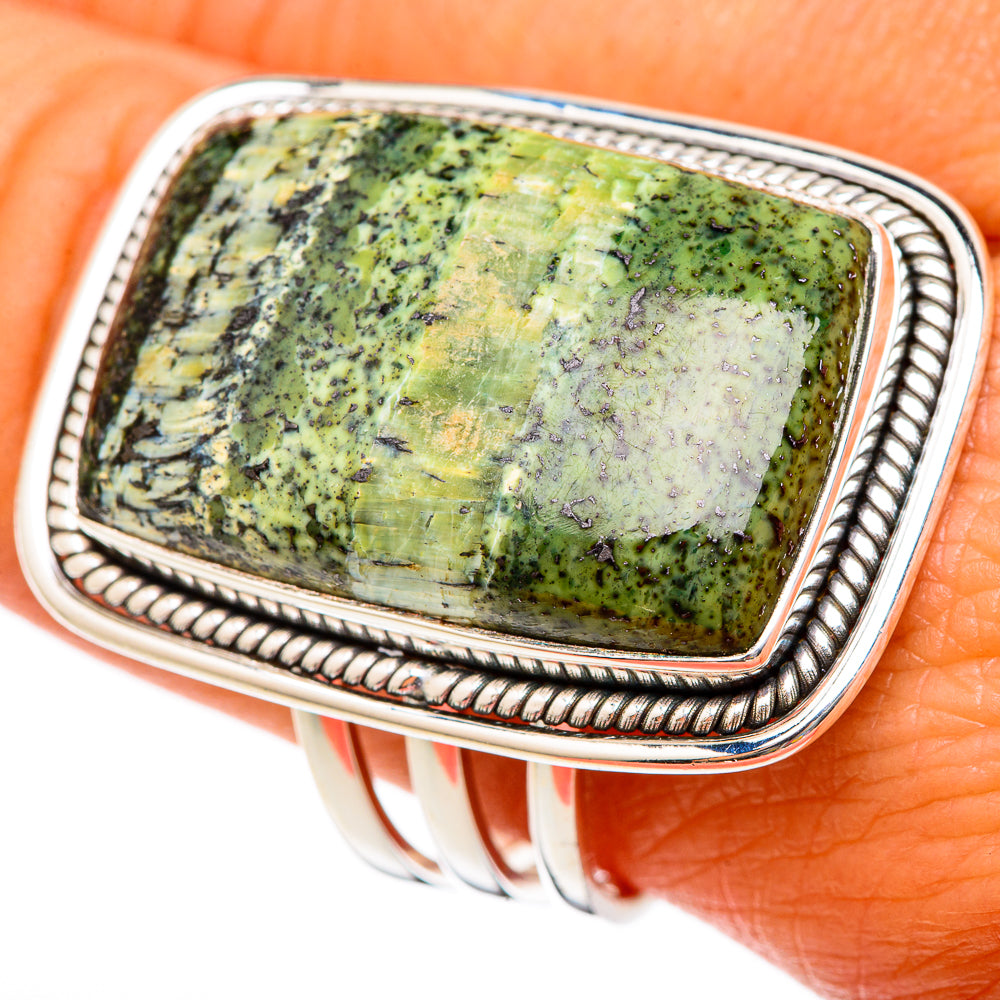 Lizard Jasper Rings handcrafted by Ana Silver Co - RING103168
