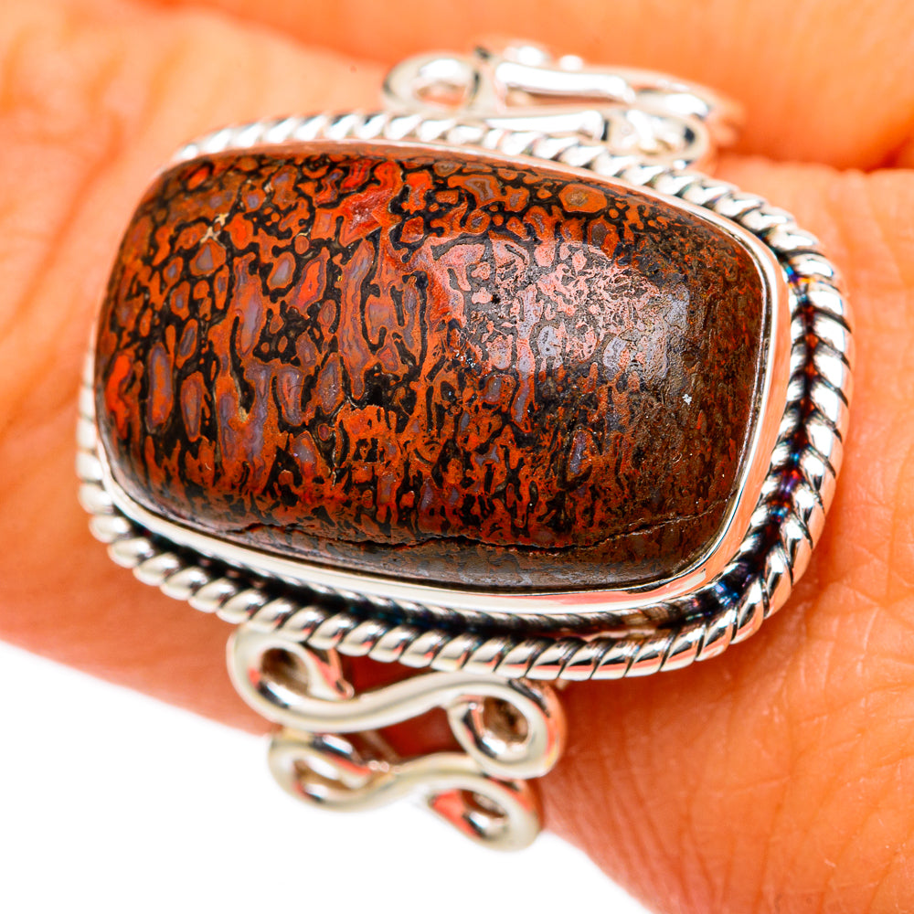 Dinosaur Bone Rings handcrafted by Ana Silver Co - RING103179