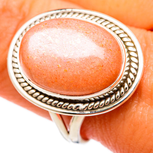 Sunstone Rings handcrafted by Ana Silver Co - RING103181