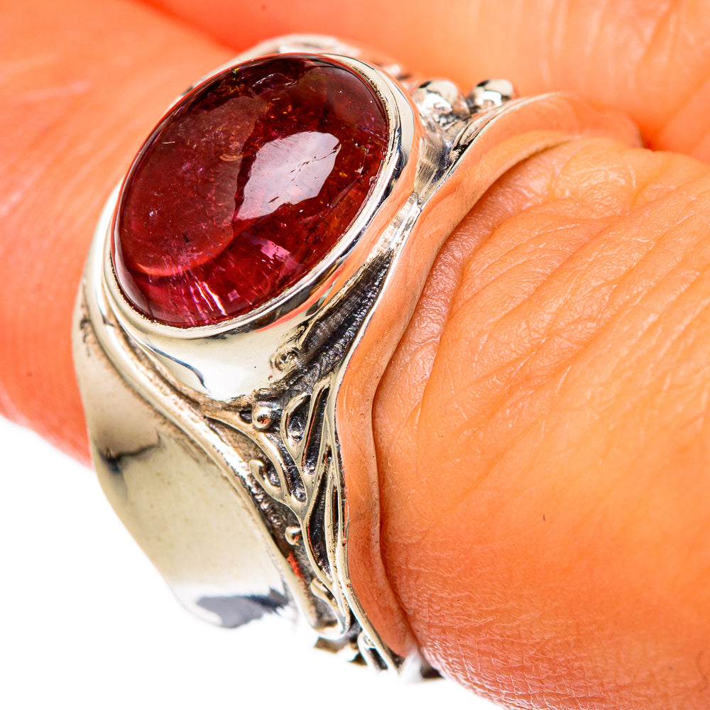 Pink Tourmaline Rings handcrafted by Ana Silver Co - RING103182