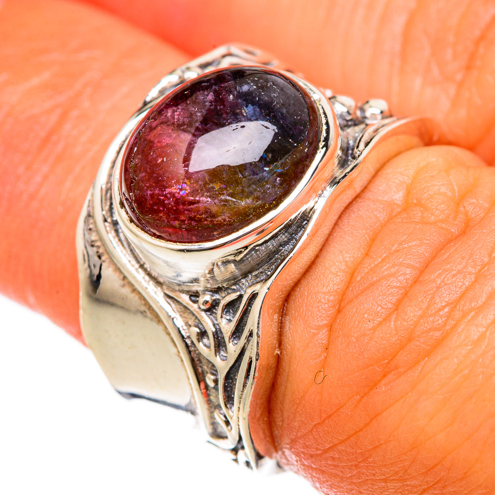 Watermelon Tourmaline Rings handcrafted by Ana Silver Co - RING103194