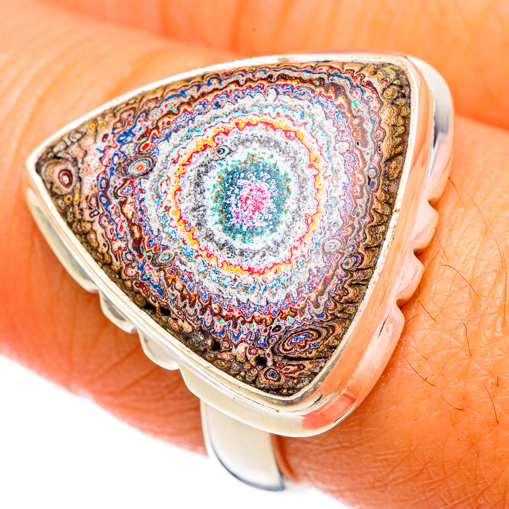 Fordite Rings handcrafted by Ana Silver Co - RING103203