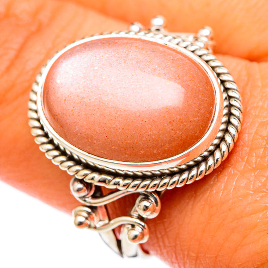 Sunstone Rings handcrafted by Ana Silver Co - RING103205