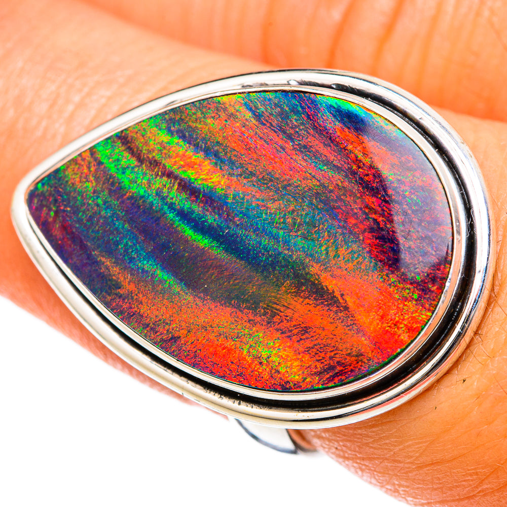 Aura Opal Rings handcrafted by Ana Silver Co - RING103243