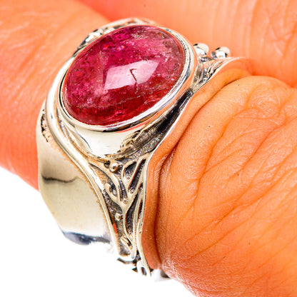 Pink Tourmaline Rings handcrafted by Ana Silver Co - RING103253