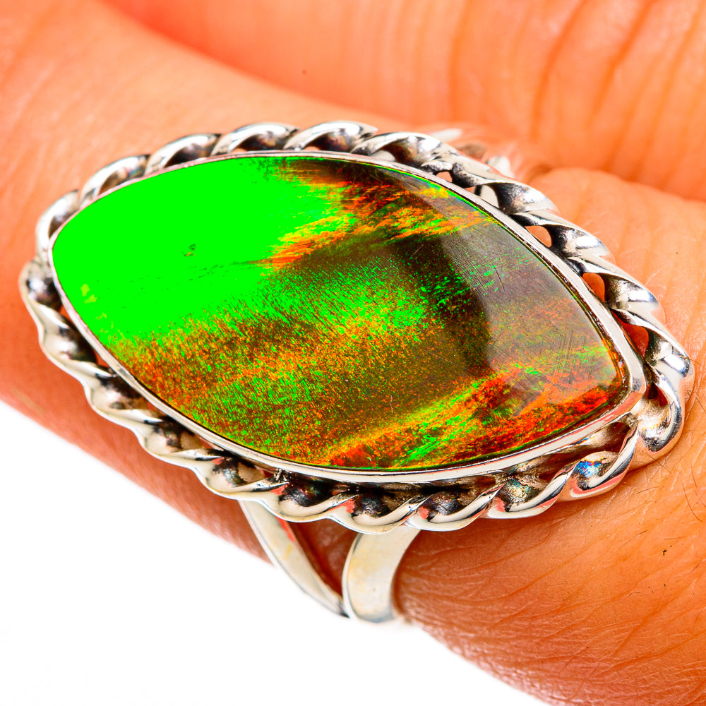 Aura Opal Rings handcrafted by Ana Silver Co - RING103267