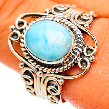 Larimar Rings handcrafted by Ana Silver Co - RING103270