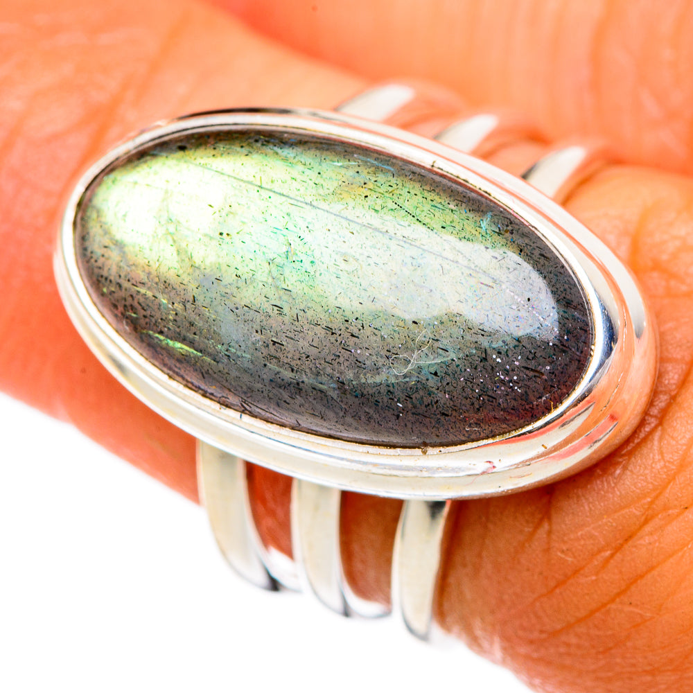 Labradorite Rings handcrafted by Ana Silver Co - RING103271