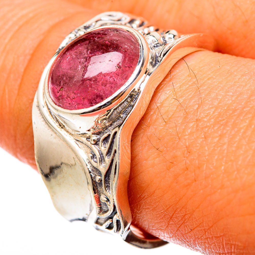 Pink Tourmaline Rings handcrafted by Ana Silver Co - RING103275