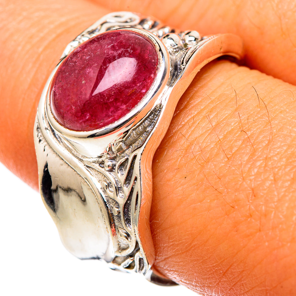 Pink Tourmaline Rings handcrafted by Ana Silver Co - RING103293