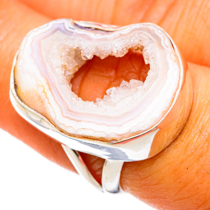 White Geode Slice Rings handcrafted by Ana Silver Co - RING103299