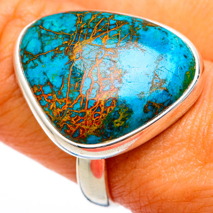 Chrysocolla Rings handcrafted by Ana Silver Co - RING103309