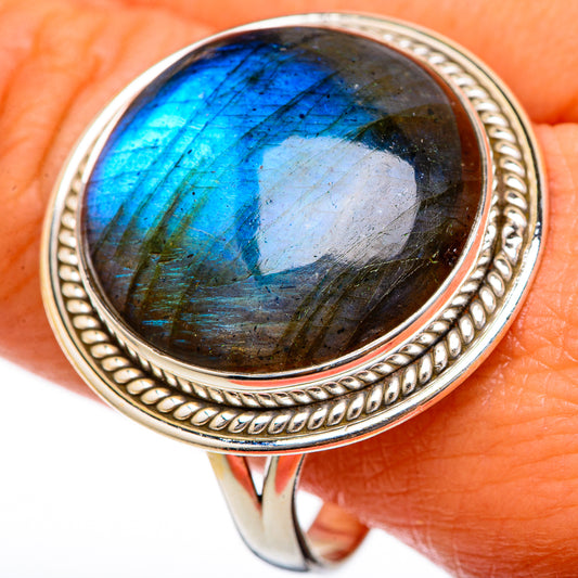 Labradorite Rings handcrafted by Ana Silver Co - RING103337