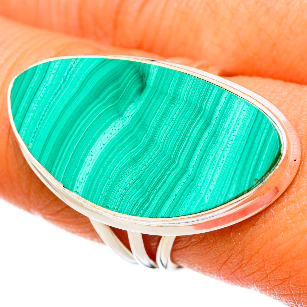 Malachite Rings handcrafted by Ana Silver Co - RING103345