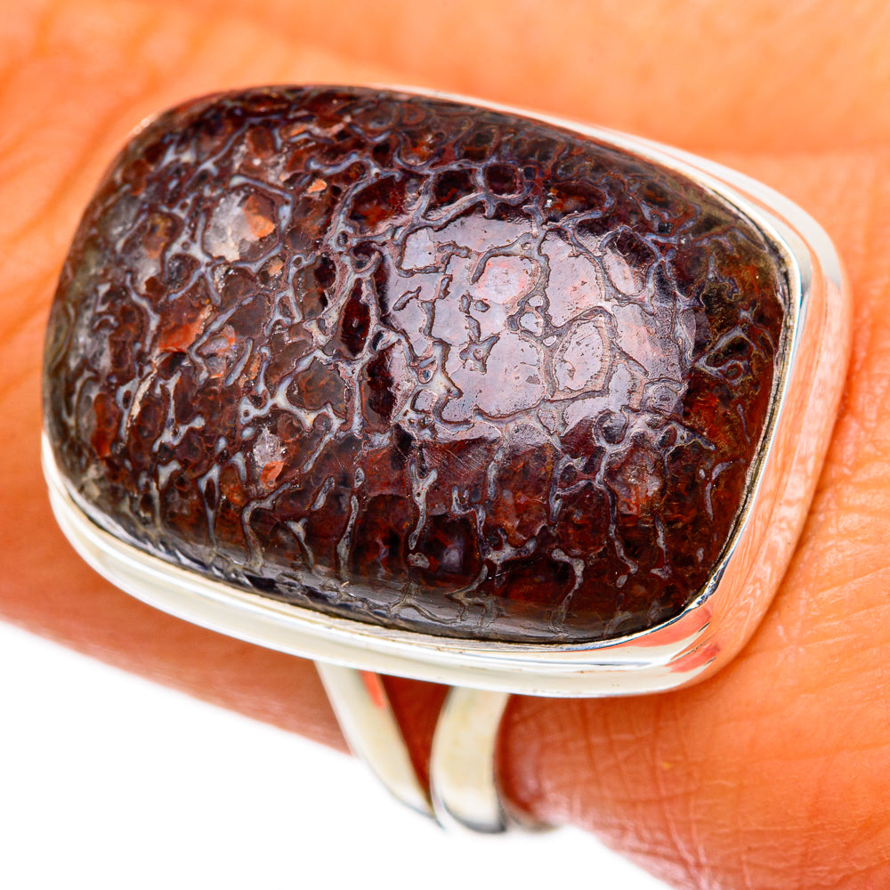 Dinosaur Bone Rings handcrafted by Ana Silver Co - RING103353